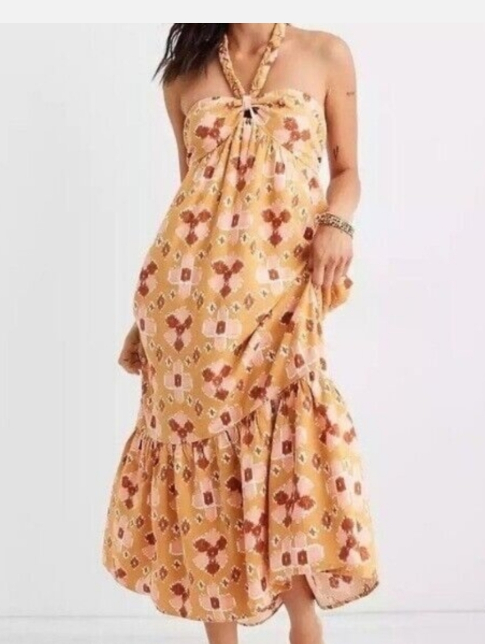 NWOT Aerie Halter High Low Maxi Dress. Medium